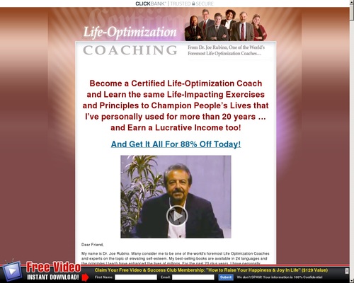 Life Optimization Coaching Certification Program