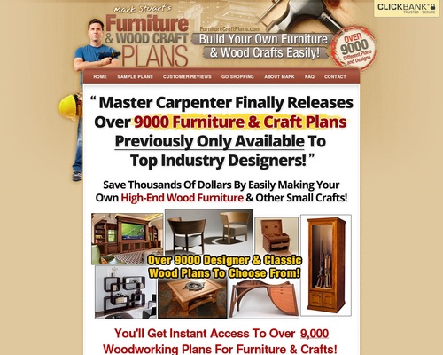 Furniture Craft Plans – Get $78.90 Per Sale – Highest Comms!