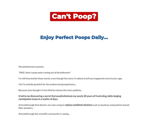 The Most Lucrative POOP Offer On Clickbank – Peak BioBoost