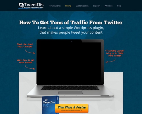 TweetDis for WordPress: Get More Traffic from Twitter and more Shares