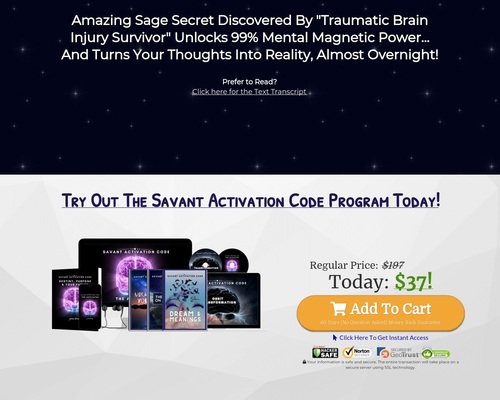 THE SAVANT CODE – Back FASTER and STRONGER