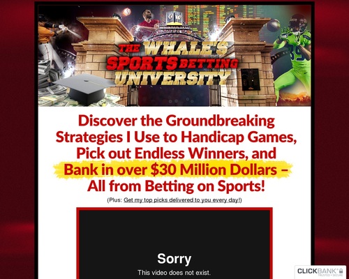 The Whale’s Sports Betting University – Weekly Recurring Membership!