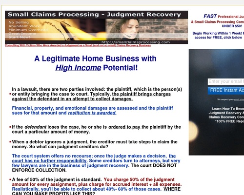 Professional Judgment Recovery & Small Claims Processing Course