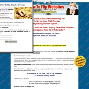 24.97 Commission!!! How To Flip Websites Home Study Course