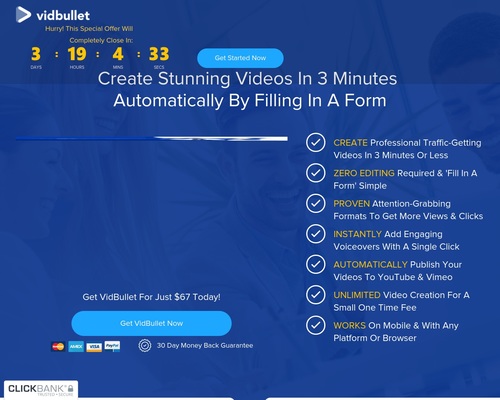 VidBullet | Up to $500 A Sale | 75% Commissions