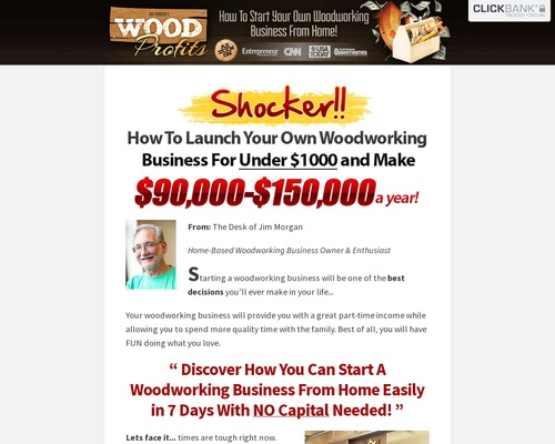 WoodProfits – $80 Per Sale – New Copy Doubles Conversions!