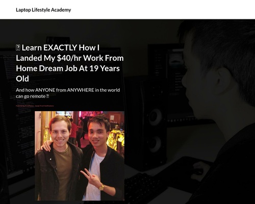 Land Your Dream Remote Job! Laptop Lifestyle Academy – Sells Itself!