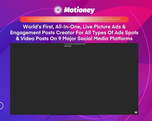 Motioney – #1 Picture to Video creator