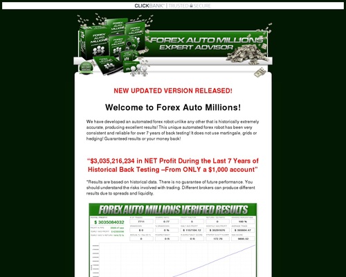 Forex Auto Millions (FAM) Best Forex Robot