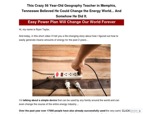 Easy Power Plan -10%+ Conversion Rates, Epc$2.0 (view mobile)