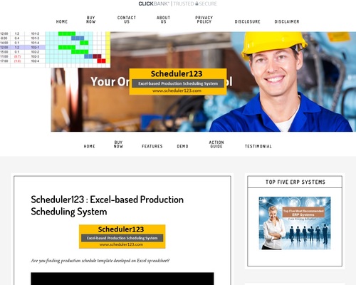 Scheduler123 : Excel-based Production Scheduling System