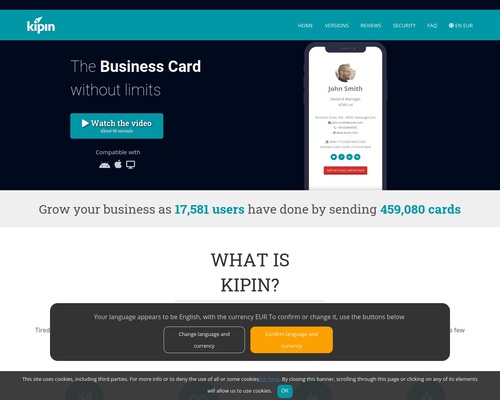 Kipin – The Digital Business Card