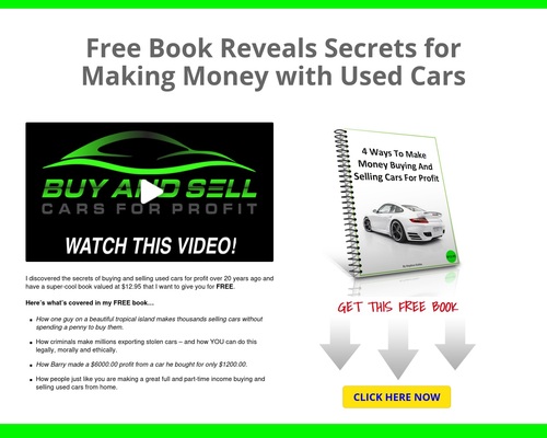 Buy And Sell Cars For Profit – NEW INSIDERS CLUB = FAT COMMISSIONS!