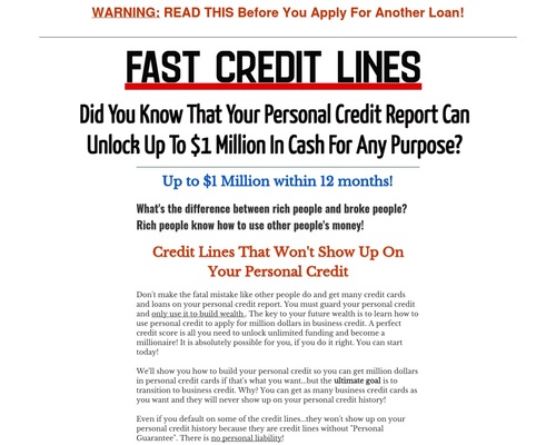 BUSINESS CREDIT BUILDER – $ Million Business Credit Cards