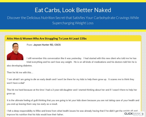 Eat Carbs, Look Better Naked