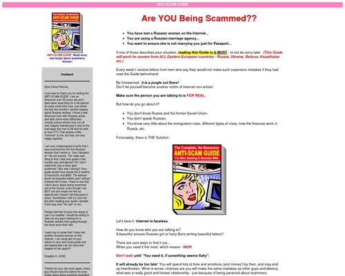 Anti-Scam Manual For Online Dating.