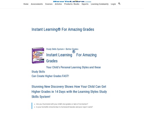 Instant Learning For Amazing Grades 75% Payout!