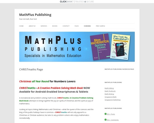 CHRISTmaths: A Creative Problem Solving Math Book