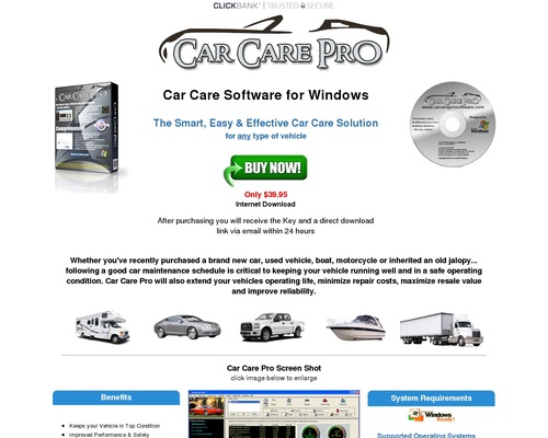 Car Care Pro Vehicle Maintenance & Management Software