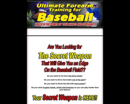 Ultimate Forearm Training for Baseball