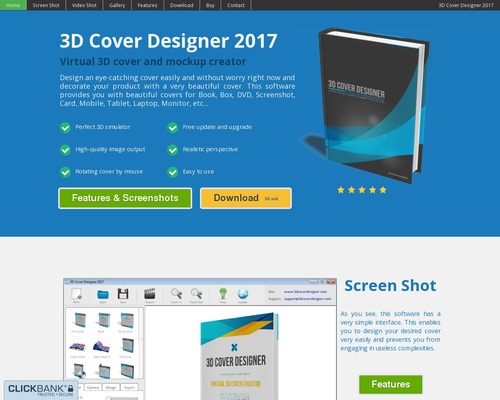 3D Cover Designer 2017