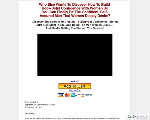 Rock-Solid Confidence wtih Women – 70% Commission