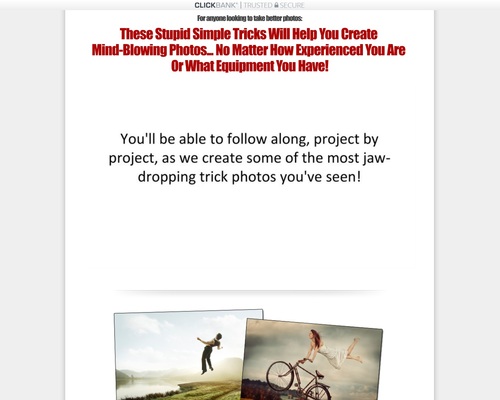 New Trick Photography Product – Huge Conversions!