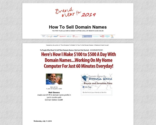 How I Sell My Domain Names.