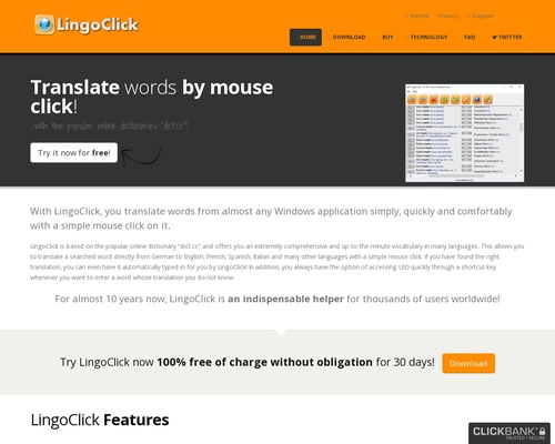 LingoClick – The 1-Click-Translator