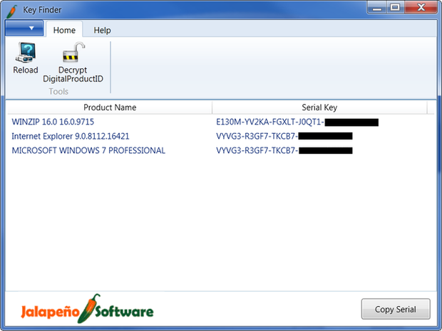 Jalapeno Software – Hot Utilities | License Key Finder | Cool Prices