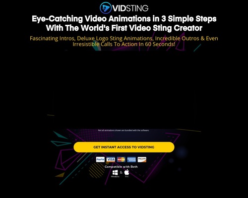 VidSting – Fascinating Intros, Deluxe Logo Sting Animations