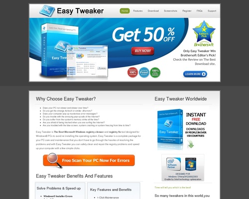 Easy Tweaker – New** Registry Cleaner & System Optimizer