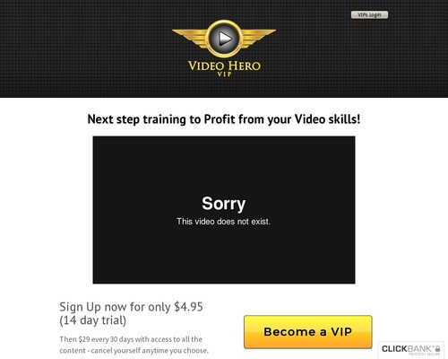 Video Hero VIP Membership