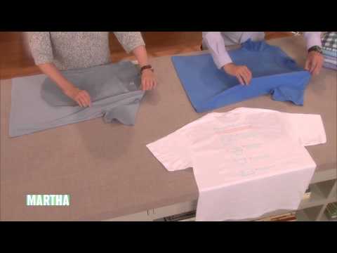 How to Fold a T-Shirt | Martha's Best Clothes Folding Hack