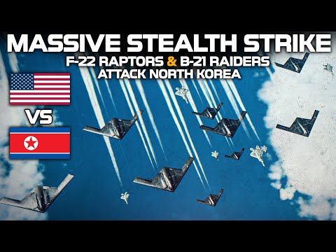 Massive Technology Gap | F-22 Raptor + B-21 Raider Vs North Korea | Stealth Package | DCS |
