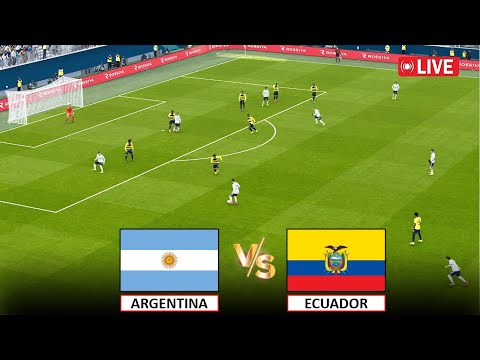 🔴LIVE : ARGENTINA vs ECUADOR I COPA AMERICA 2024 I LIVE MATCH STREAMING I eFOOTBALL PES 21 GAMEPLAY