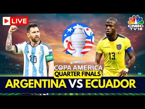🔴Argentina vs Ecuador LIVE Score | Copa America 2024 Quarterfinals LIVE | Lionel Messi | USA | N18G