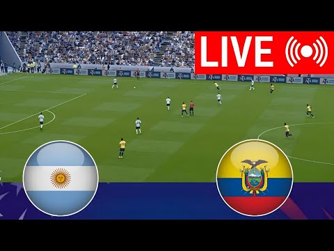 🔴Argentina vs Ecuador LIVE | CONMEBOL Copa América 2024 | Match Today game simulation and recreation