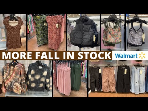 🍁MORE FALL CLOTHES IN STOCK AT WALMART‼️WALMART WOMEN’S CLOTHES | WALMART SHOP WITH ME | FASHION