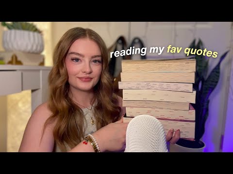ASMR reading quotes from my favorite books ❤️