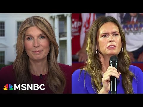 ‘A sign of political desperation’: Nicolle Wallace on Sarah Huckabee Sanders attack on Kamala Harris