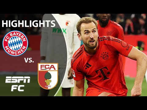 HARRY KANE HAT TRICK 👀 Bayern Munich vs. FC Augsburg | Bundesliga Highlights | ESPN FC