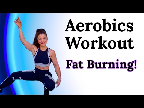 Aerobic Dance Workout for Weight Loss, Agility & Mobility. Aerobics Dance Exercises Class. Fitness.