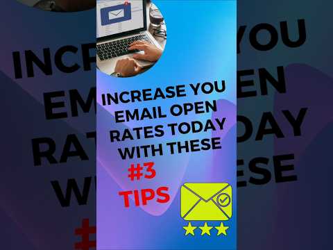 3 tips to increase your email open rates #emailmarketing #email #marketing #emailhacks