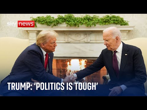 BREAKING: Trump tells Biden 'politics is tough' as they meet at White House