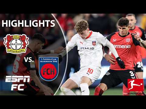 🚨 HAT TRICK 🚨 Bayer Leverkusen vs. FC Heidenheim | Bundesliga Highlights | ESPN FC