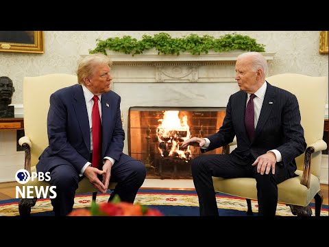 WATCH: Politics 'not a very nice world but it is a nice world today,' Trump says at Biden meeting