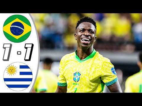 Brazil vs Uruguay 1-1 Resumen y Goles 2024