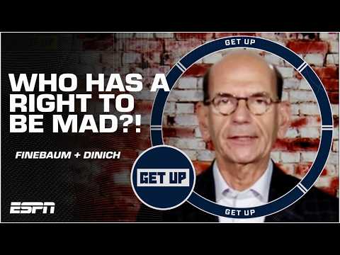 Paul Finebaum IS FURIOUS over the latest College Football Playoff Rankings?! 🍿 | Get Up