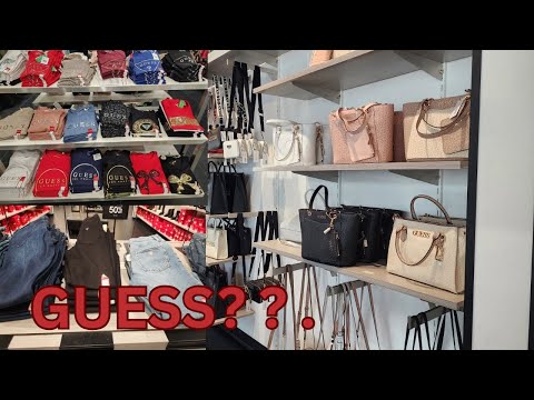 GUESS OUTLET STORE | WOMEN APPAREL | HANDBAGS | SHOES | JEANS | BLOUSES!!! SHOPWITHME.